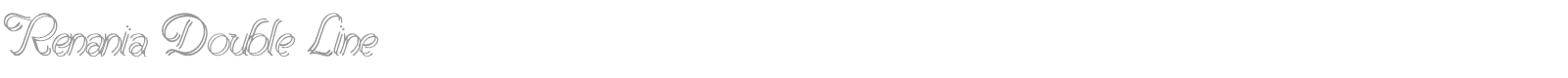 Renania font preview
